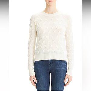 Theory Tucked ivory Cashmere sweater S NWT